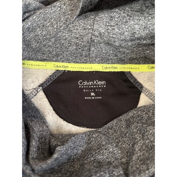 Calvin Klein Women's Performance Funnel Neck Sweatshirt in Dark Gray Size XL - Picture 3 of 3